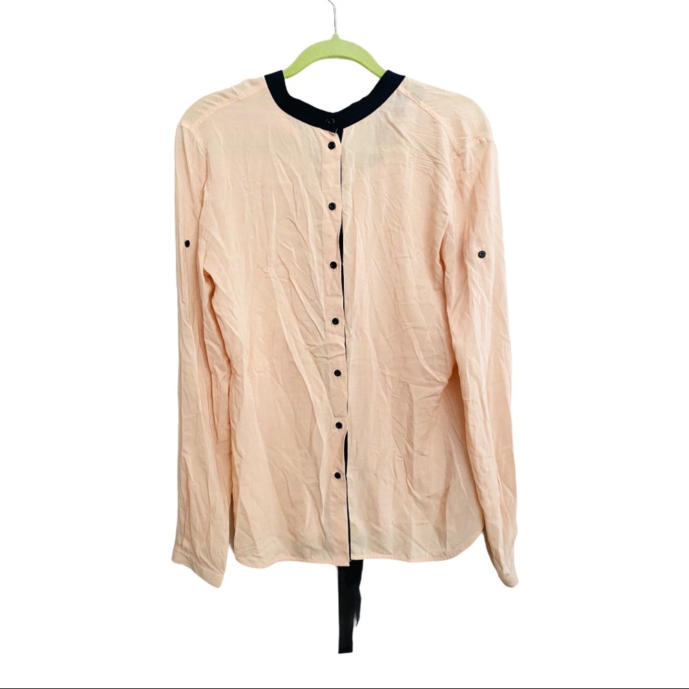 Diesel Button Down Blouse with back Tie